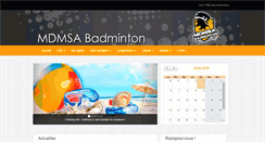 Desktop Screenshot of mdmsabadminton.com
