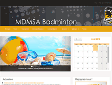 Tablet Screenshot of mdmsabadminton.com